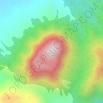 Mount Timolan topographic map, elevation, terrain