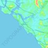 Thalassery topographic map, elevation, terrain