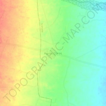 Aguas Claras topographic map, elevation, terrain