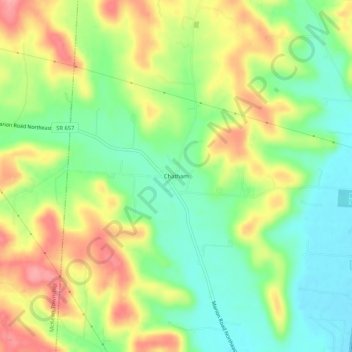 Chatham topographic map, elevation, terrain