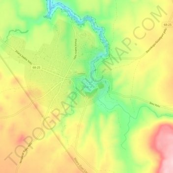 Ihlara topographic map, elevation, terrain