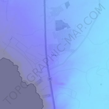 Suwaymah topographic map, elevation, terrain