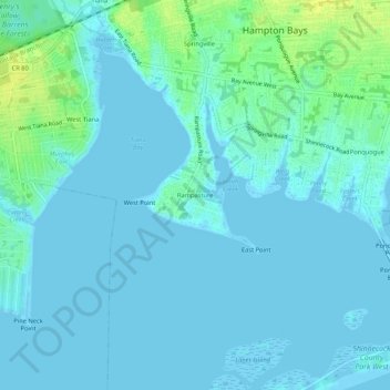 Rampasture topographic map, elevation, terrain