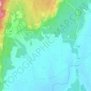 Alntorp topographic map, elevation, terrain