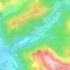 Les Molières topographic map, elevation, terrain