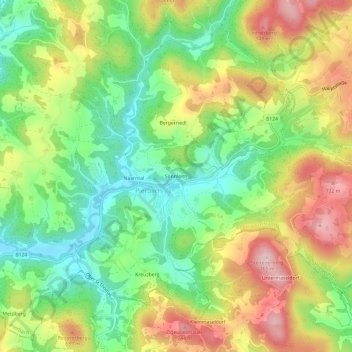 Sonnleitn topographic map, elevation, terrain