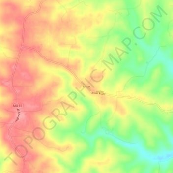 Neier topographic map, elevation, terrain