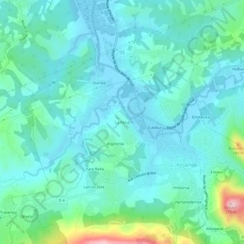 La Finca topographic map, elevation, terrain
