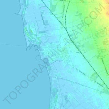 Vada topographic map, elevation, terrain