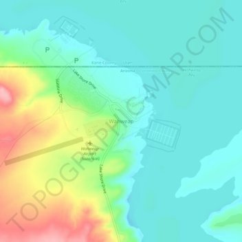 Wahweap topographic map, elevation, terrain