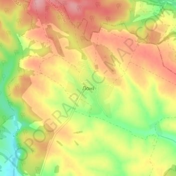 Loni topographic map, elevation, terrain