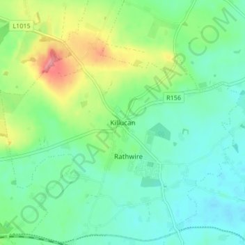 Killucan topographic map, elevation, terrain