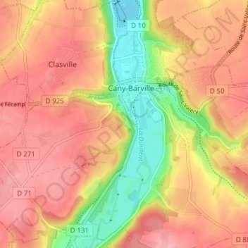 Les Criquets topographic map, elevation, terrain