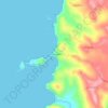 Caleta Estaquilla topographic map, elevation, terrain