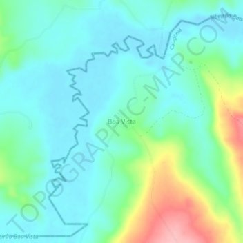 Boa Vista topographic map, elevation, terrain