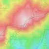 Pico El Nevero topographic map, elevation, terrain