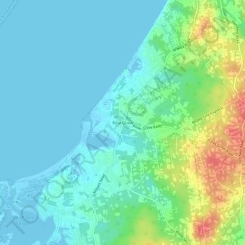 Rose Grove topographic map, elevation, terrain