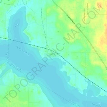 Fox Lake Junction topographic map, elevation, terrain
