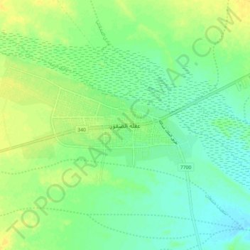 Uglat Asugour topographic map, elevation, terrain