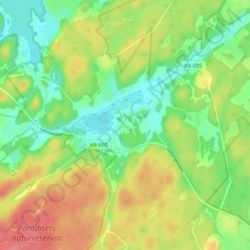 Lissma topographic map, elevation, terrain