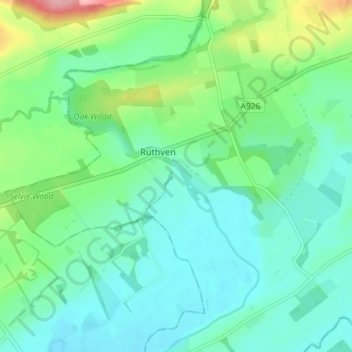 Brigton topographic map, elevation, terrain