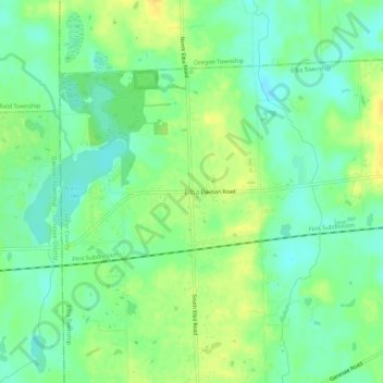 Elba topographic map, elevation, terrain