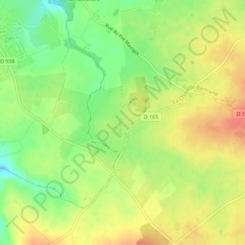La Pouponnière topographic map, elevation, terrain