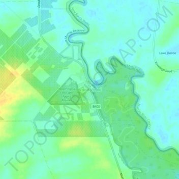 Wood Wood topographic map, elevation, terrain