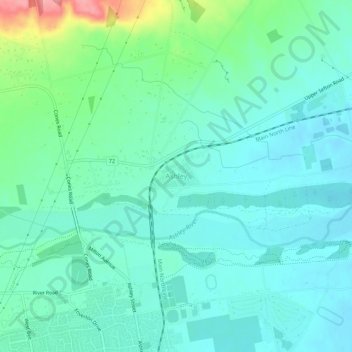 Ashley topographic map, elevation, terrain
