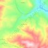 Paramo Alto topographic map, elevation, terrain