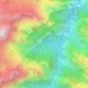 Caín de Arriba topographic map, elevation, terrain