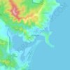 Merimbula topographic map, elevation, terrain
