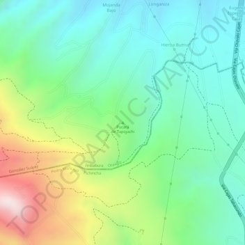Pucará de Tupigachi topographic map, elevation, terrain