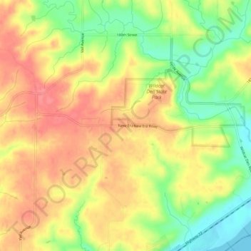 New Era topographic map, elevation, terrain