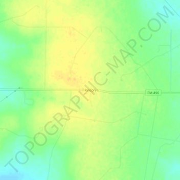 Rincon topographic map, elevation, terrain