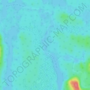 Lac Brûle-Neige topographic map, elevation, terrain