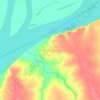 Puerto Curtiembre topographic map, elevation, terrain