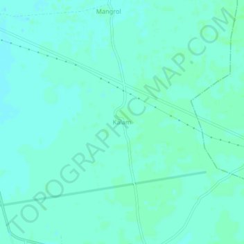 Kalam topographic map, elevation, terrain