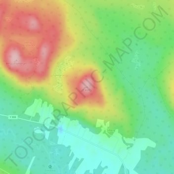 Klippen topographic map, elevation, terrain