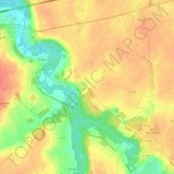 GARNET topographic map, elevation, terrain