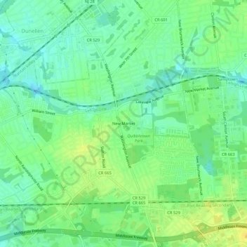 New Market topographic map, elevation, terrain
