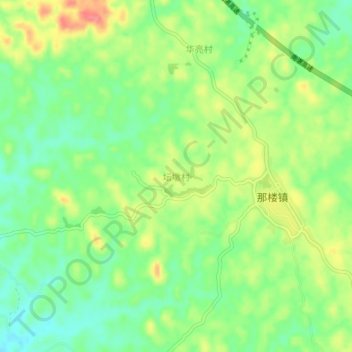 Tandun topographic map, elevation, terrain