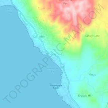 Whitehouse topographic map, elevation, terrain
