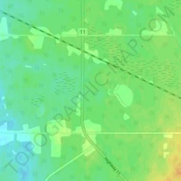 Driftwood topographic map, elevation, terrain