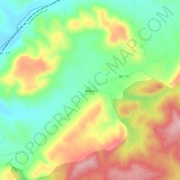 Guijosa topographic map, elevation, terrain