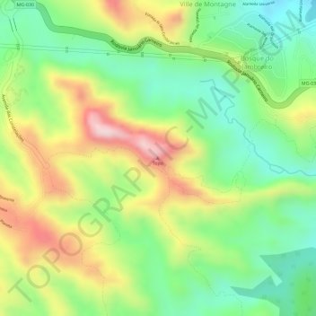 Topo topographic map, elevation, terrain