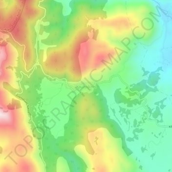 Chrysovitsi topographic map, elevation, terrain