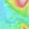 Lunes topographic map, elevation, terrain