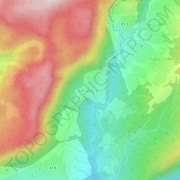 Satsiskvilo topographic map, elevation, terrain
