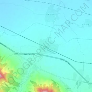 Sart topographic map, elevation, terrain